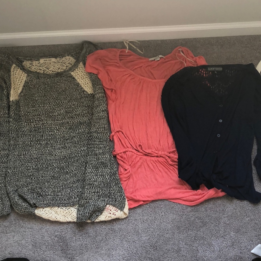 Lot of 3 size small tops